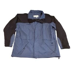 Vintage Columbia Double Whammy 3-in-1 Jacket Blue Black Mens XXL